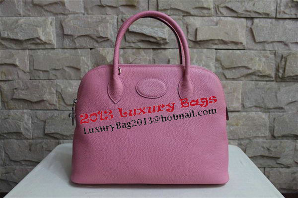 Hermes Bolide 37CM Calfskin Leather Tote Bags H509084 Pink