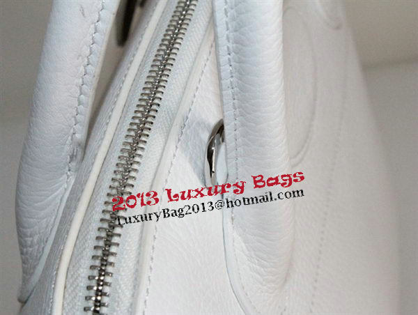 Hermes Bolide 37CM Calfskin Leather Tote Bags H509084 White