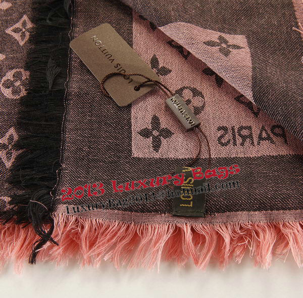 Louis Vuitton Scarves Cotton LV6723G Black&Pink