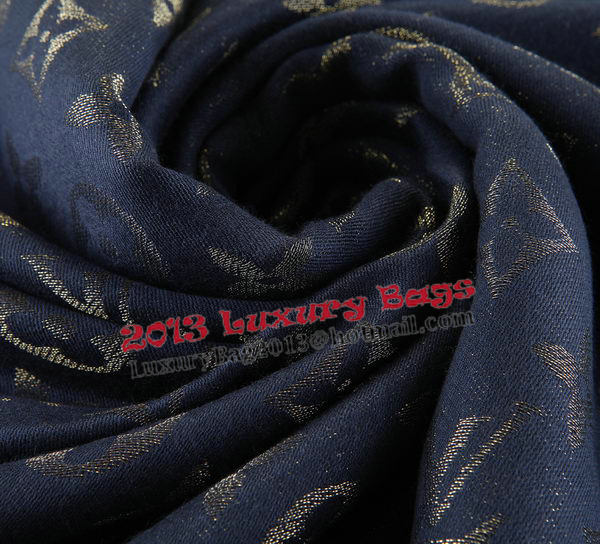 Louis Vuitton Scarves Cotton LV6724B Navy blue