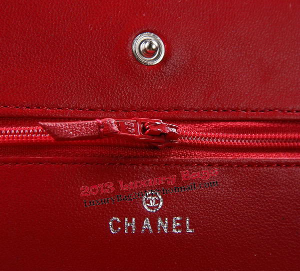 Chanel Matelasse Wallet Sheepskin Leater A31557 Red