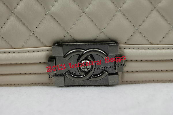 Boy Chanel Flap Shoulder Bags Original Sheepskin Leather A67025 Beige