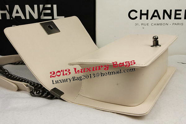 Boy Chanel Flap Shoulder Bags Original Sheepskin Leather A67025 Beige