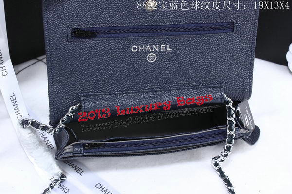 Chanel Cannage Pattern Leather Flap Shoulder Bag A8892 Royal