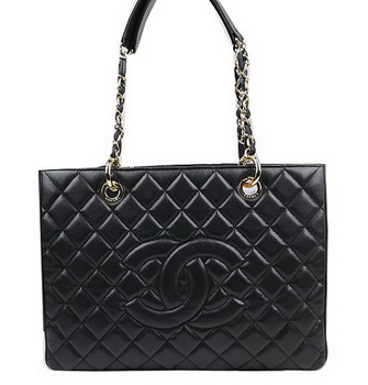 Chanel Classic Coco Bag Black GST Caviar Leather A50995 Gold