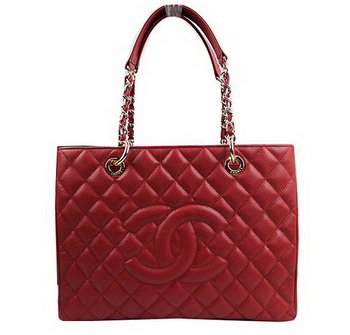 Chanel Classic Coco Bag Red GST Caviar Leather A50995 Gold