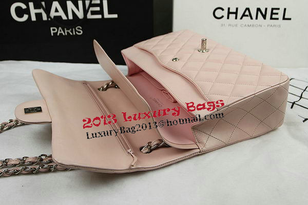 Chanel Classic Flap Bag Beige Original Leather CF1113 Silver