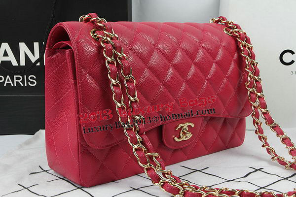 Chanel Classic Flap Bag Rose Cannage Pattern CF1113 Gold