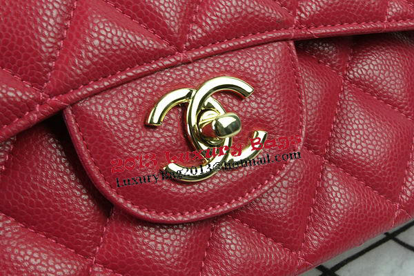 Chanel Classic Flap Bag Rose Cannage Pattern CF1113 Gold