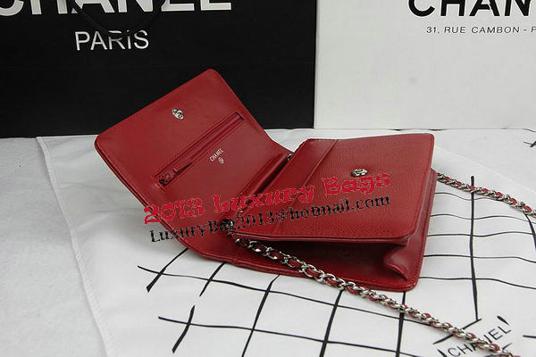 Chanel Original Leather mini Flap Bags A48654 Red