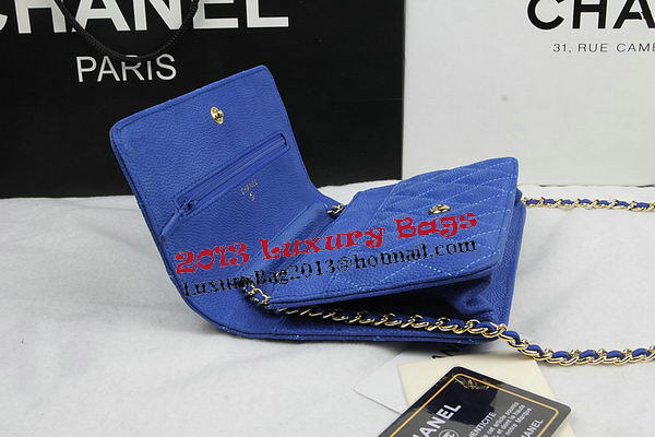 Chanel mini Flap Bag Original Suede Leather A33814 Blue