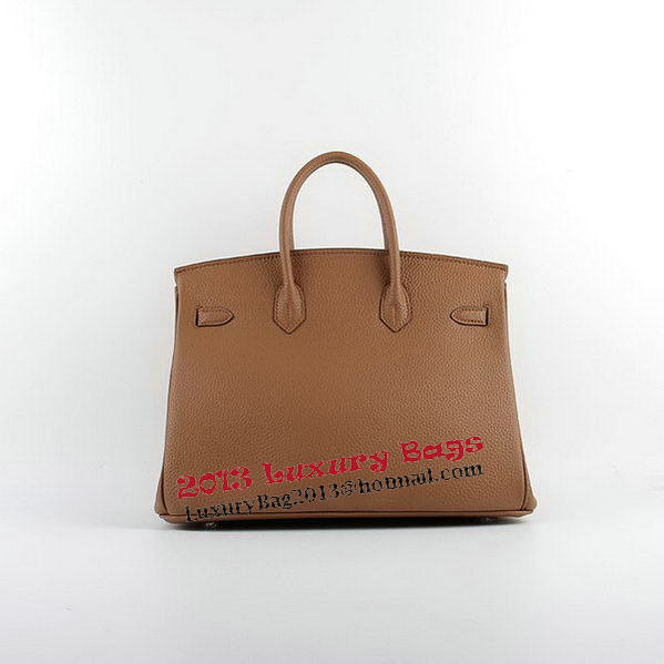 Hermes Birkin 35CM Tote Bags Wheat Grainy Leather H-35 Silver