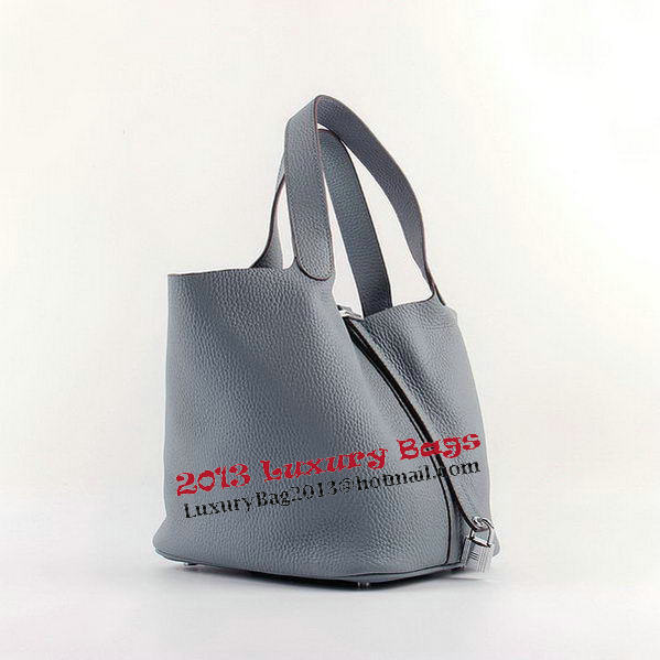 Hermes Picotin Lock MM Bags Clemence Leather H8616 Grey