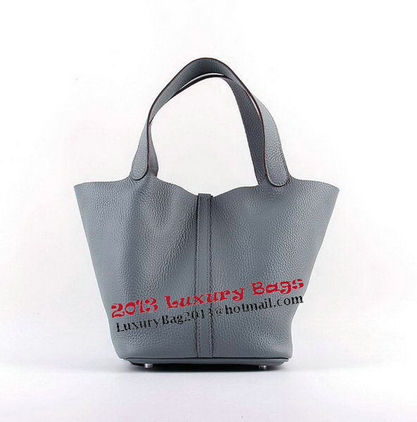 Hermes Picotin Lock MM Bags Clemence Leather H8616 Grey