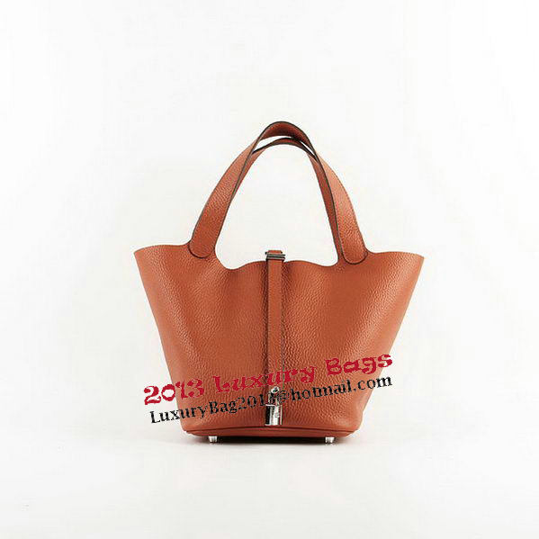 Hermes Picotin Lock PM Bags Clemence Leather H8615 Orange