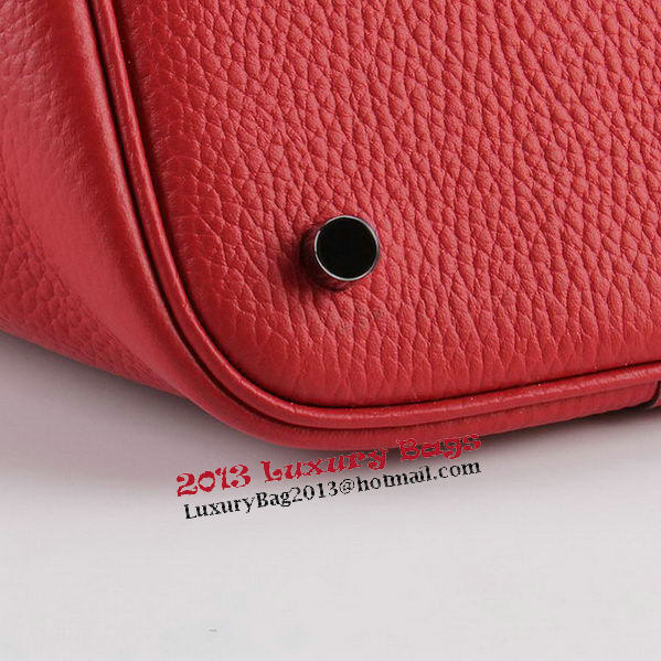 Hermes Picotin Lock PM Bags Clemence Leather H8615 Red