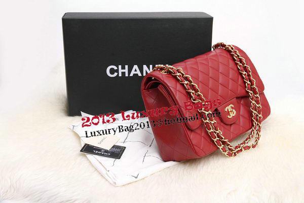 Chanel Jumbo Double Flaps Bags Original Lambskin Leather A36097 Burgundy