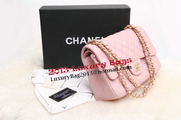 Chanel Jumbo Double Flaps Bags Original Lambskin Leather A36097 Pink