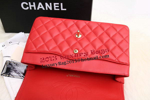 Chanel Jumbo Double Flaps Bags Original Lambskin Leather A36097 Red