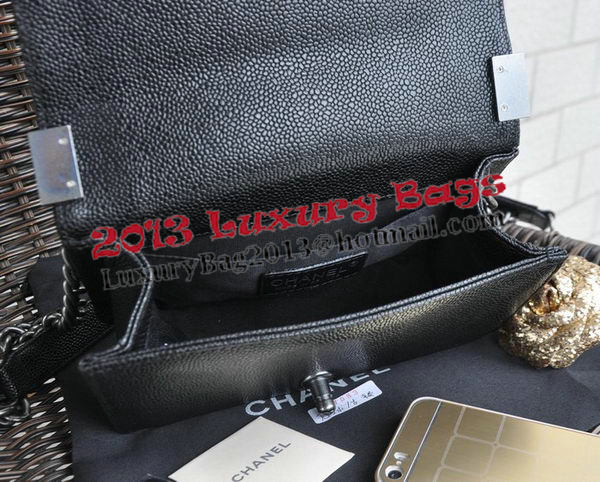 Boy Chanel Small Flap Shoulder Bag Cannage Pattern A67083 Black