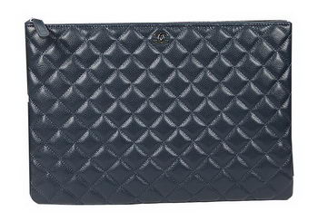 Chanel Clutch Bag Original Cannage Pattern Leather A69254 A69253 Royal