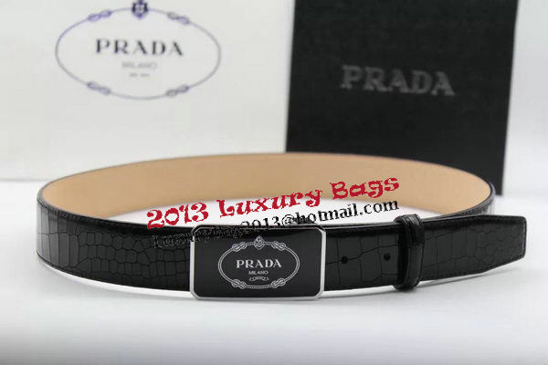 Prada 35mm Belt Croco Leather PB1128B