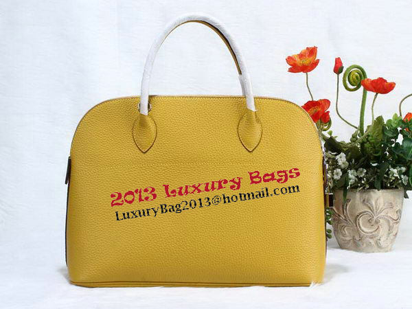 Hermes Bolide 37CM Calfskin Leather Tote Bags H509084 Yellow