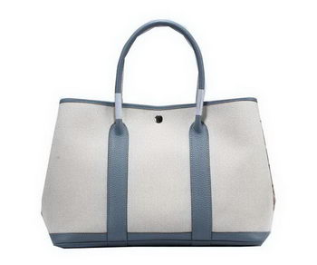 Hermes Garden Party 36cm Tote Bag Canvas SkyBlue