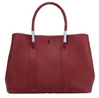 Hermes Garden Party 36cm Tote Bag Grainy Leather Burgundy