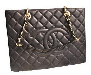 Chanel Classic Coco Bag Black GST Sheepskin Leather A50995 Gold