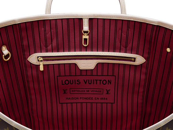 LOUIS VUITTON M40991 MONOGRAM CANVAS NEVERFULL GM RED