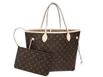 LOUIS VUITTON M40995 MONOGRAM CANVAS NEVERFULL MM BEIGE