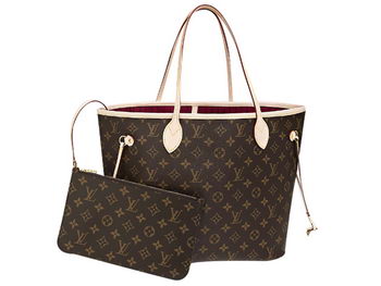 LOUIS VUITTON M40996 MONOGRAM CANVAS NEVERFULL MM FUCHSIA