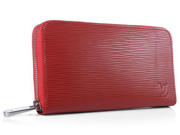 LOUIS VUITTON M6385N EPI LEATHER ZIPPY ORGANIZER RED