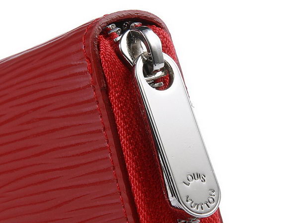 LOUIS VUITTON M6385N EPI LEATHER ZIPPY ORGANIZER RED