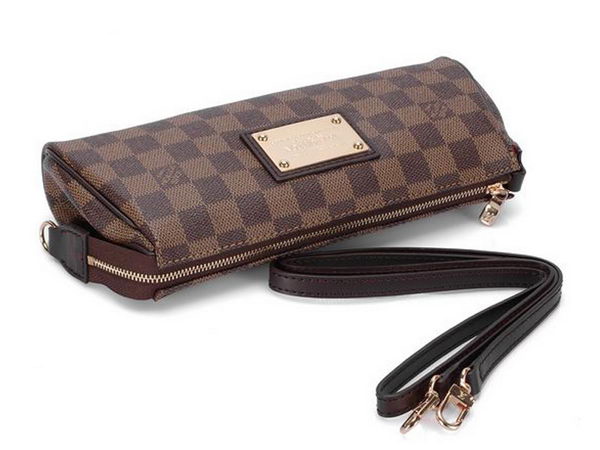 Louis Vuitton N55213 Damier Ebene Canvas Eva Clutch