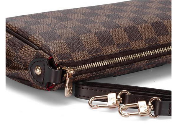 Louis Vuitton N55213 Damier Ebene Canvas Eva Clutch