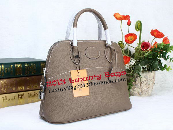 Hermes Bolide 31CM Calfskin Leather Tote Bag H509083 Grey