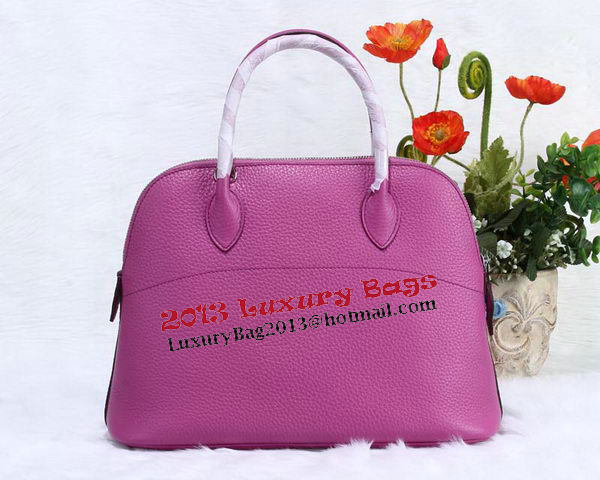 Hermes Bolide 31CM Calfskin Leather Tote Bag H509083 Lavender