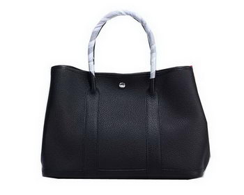 Hermes Garden Party 36cm Tote Bag Grainy Leather Black