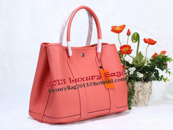 Hermes Garden Party 36cm Tote Bag Grainy Leather Pink