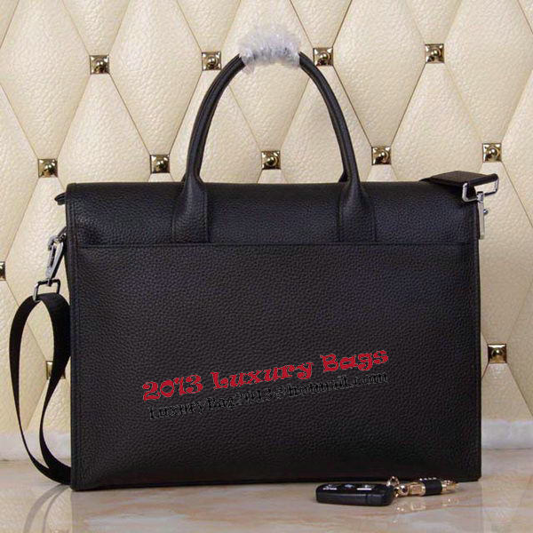 Hermes Briefcase Original Calf Leather H1709 Black