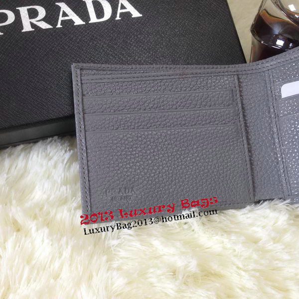 Prada Grainy Calf Leather Men Wallet 2M0513