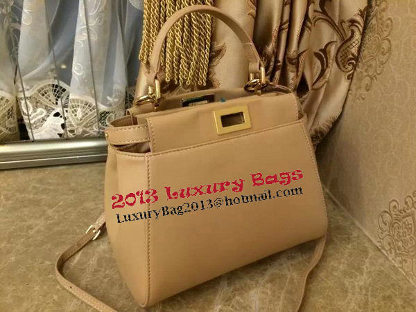 Fendi mini Peekaboo Bag Original Leather 55211 Beige