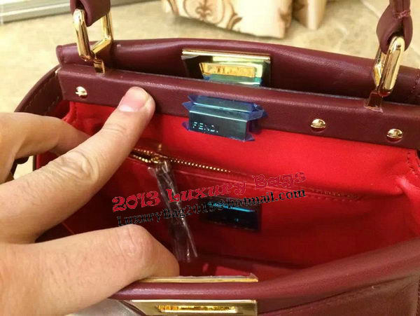 Fendi mini Peekaboo Bag Original Leather 55211 Burgundy