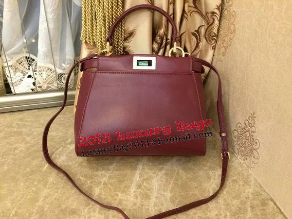 Fendi mini Peekaboo Bag Original Leather 55211 Burgundy