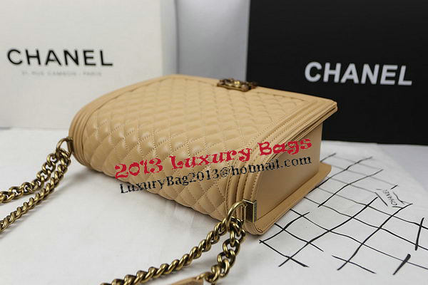 Chanel Boy Flap Shoulder Bag Original Sheepskin Leather A67087 Apircot