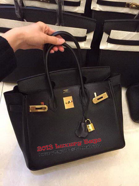 Hermes Birkin 35CM 30CM Tote Bag Grainy Leather H35H30 Black