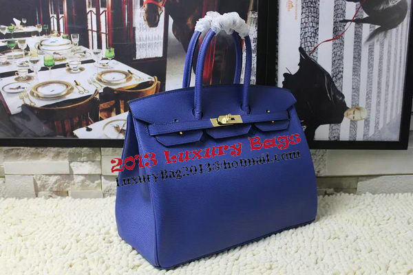 Hermes Birkin 35CM 30CM Tote Bag Lizard Leather H35H30 Blue