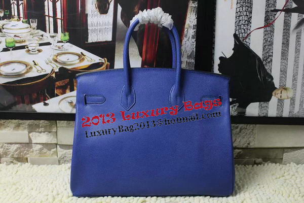 Hermes Birkin 35CM 30CM Tote Bag Lizard Leather H35H30 Blue